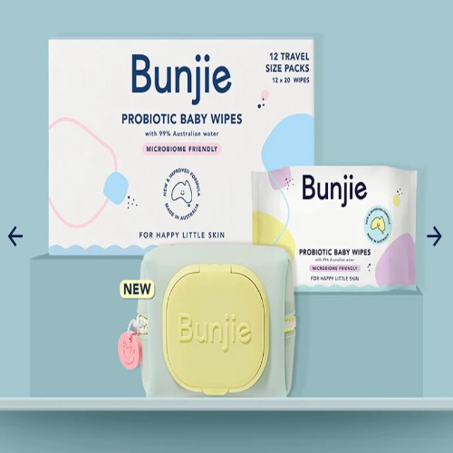 Bunjie - Travel Wipes Bundle - Sea foam blue